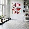 Трафарет для фарбування малюнку на стіні Coffe Time одноразовий з самоклеющей плівки у двох розмірах 90 х 70 см, фото 7