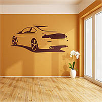 Трафарет для покраски рисунка на стене автомобиль одноразовый из самоклеющей пленки в двух размерах 95 х 209