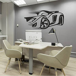 Трафарет для фарбування малюнку на стіні автомобіль одноразовий з самоклеючої плівки 95 х 157 см