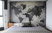 Трафарет карта мира для декора под покраску одноразовый 80 х 135 см