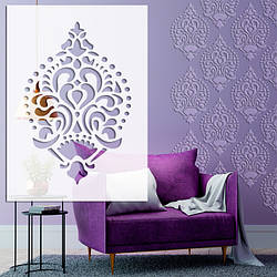 Трафарет для стін тонкий 1 мм багаторазовий для фарбування і створення об'ємних малюнків на стіні (600х430)