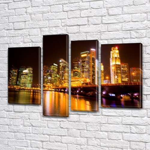 Модульні картини купити україна на Полотні, 90x130 см, (65x35-2/90х25/75x25), фото 1