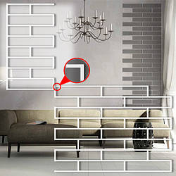 Комплект стартовий+основний трафарети для штукатурки декоративні багаторазові, з імітацією декоративної кладки (460х1010)