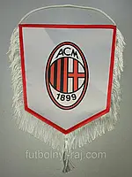 Вымпел футбольный с бахромой FC Milan