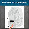 Трафарет для фарбування малюнку на стіні Аніме одноразовий з самоклеючої плівки 115 х 95 см, фото 4