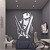 Трафарет для фарбування малюнку на стіні Джек Горобець-5 одноразовий із самоклеючої плівки 140 х 95 см, фото 5