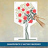Трафарет для фарбування малюнку на стіні дерево одноразовий з самоклеющей плівки в двох розмірах 203 х 116 см, фото 6