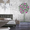 Трафарет для фарбування малюнку на стіні дерево одноразовий з самоклеющей плівки в двох розмірах 203 х 116 см, фото 8