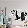 Трафарет для фарбування малюнку на стіні панда одноразовий з самоклеючої плівки 143 х 95 см, фото 6