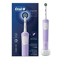 Електрична зубна щітка Braun Oral-B PRO VITALITY PROTECT X CLEAN +3 режими D103.413.3 (Фіолетова)