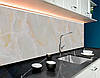 Кухонна плитка на кухонний фартух мармурова текстура, з двостороннім скотчем 62 х 205 см, 1,2 мм, фото 8