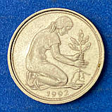 Монета Німеччини 50 пфенінгів 1972-92 рр., фото 2