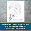 Трафарет для фарбування малюнку на стіні Beauty одноразовий з самоклеючої плівки 119 х 95 см, фото 3