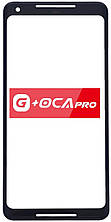Скло дисплея Google Pixel 2 XL чорне з OCA-плівкою оригінал G+OCA PRo