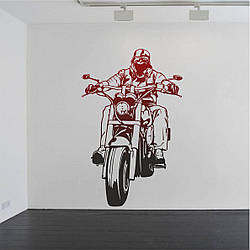 Трафарет для фарбування малюнку на стіні Байк-6 одноразовий із самоклеючої плівки 150 х 95 см
