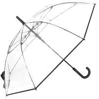 Зонт-трость женский полуавтомат FARE, коллекция "Pure" FARE7112-black