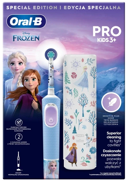 Електрична зубна щітка Oral-B Braun Pro D103 Kids Frozen + Футляр