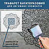 Трафарет для стін для штукатурки декоративний багаторазовий, Мандала (600х600), фото 4