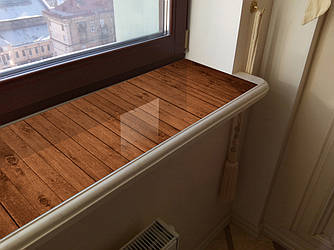 Покриття захист для підвіконня, м’яке скло з фотодруком 35х100 см ПО-s_tx175