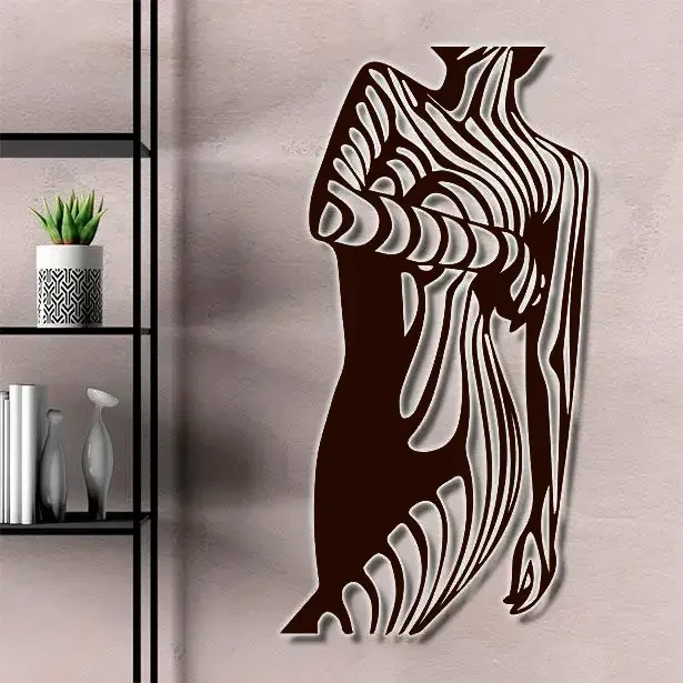 Панно декор картина 3D на стіну дерев'яне стильне Романтика 117 х 61 см коричневе, фото 1