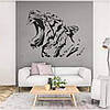 Трафарет для фарбування малюнку на стіні Тигр одноразовий із самоклеючої плівки 115 х 140 см, фото 6