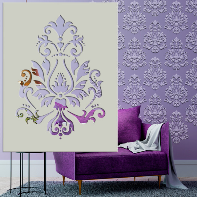 Трафарет для стін товстий 5 мм для створення об'ємних малюнків на стіні (600х460), фото 1