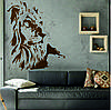 Трафарет для фарбування малюнку на стіні Лев одноразовий із самоклеючої плівки 140 х 115 см, фото 6