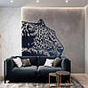 Трафарет для фарбування малюнку на стіні Леопард-2 одноразовий із самоклеючої плівки 115 х 130 см, фото 6