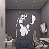 Трафарет для фарбування малюнку на стіні Закохана пара одноразовий із самоклеючої плівки 150 х 115 см, фото 6