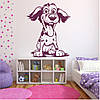 Трафарет для фарбування малюнку на стіні Веселий песик одноразовий із самоклеючої плівки 120 х 95 см, фото 6