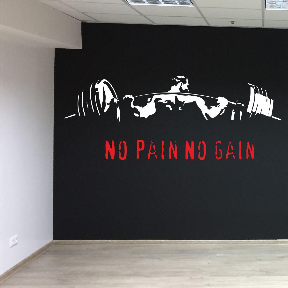 Трафарет для фарбування малюнку на стіні Штангіст одноразовий із самоклеючої плівки 115 х 300 см, фото 1