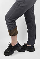 Штани жіночі трикотажні на хутрі Штани зимові прямого Tovta (Угорщина) Чорний 2XL-3XL, фото 5