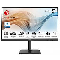 MSI Монітор 27" Modern MD272QP HDMI, DP, USB-C, 2xUSB, MM, IPS, 2560x1440, 75Hz, 4ms, sRGB 95%, Pivot Baumar - Доступно Кожному