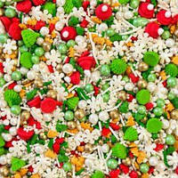 Посипка кондитерська мікс Новорічний ліс 70 г.