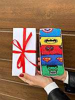 Тор! Набор женских носков 36-41 5 пар с мультяшным рисунком в подарочной коробке.