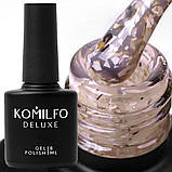База Komilfo Glassy Base GB002 (бежевий з пластівцями), 8 мл, фото 4
