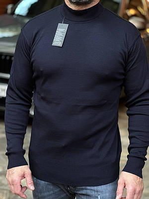 Гольф чоловічий Lonn M-XXL стійка, M, Темно-синій