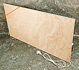 Керамічна панель опалення з програматором Flyme 600PBg бежевий мармур, фото 6