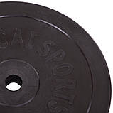 Диски (блини) для штанги прогумовані (1 шт. х 20 кг) 30 мм SHUANG CAI SPORTS TA-2188-20S, фото 2