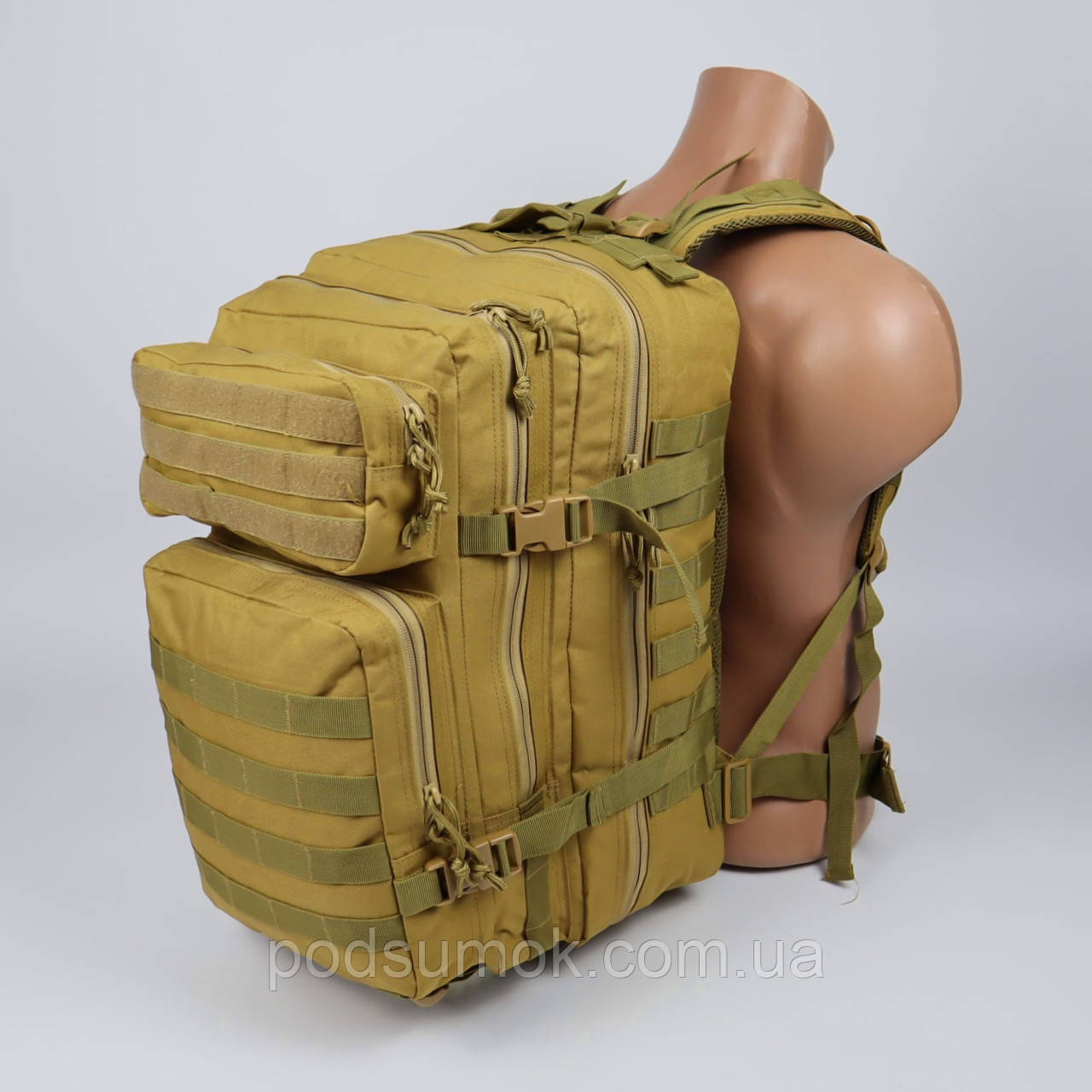 Рюкзак тактичний MOLLE Койот 45 літрів