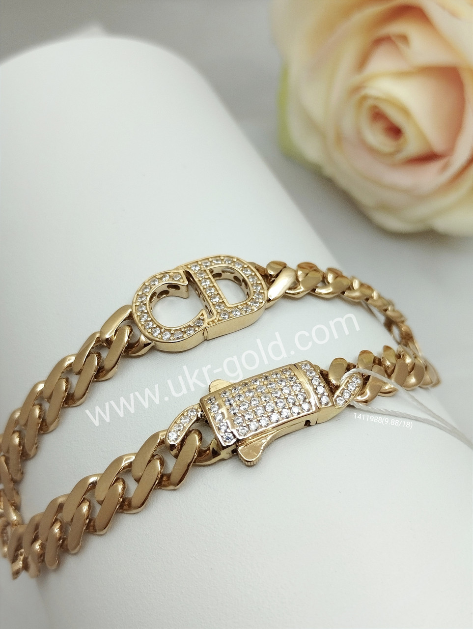 Золотий браслет 384-Gold, фото 1