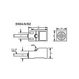 Індуктивний безконтактний перемикач Puhuada SN04-N2 NPN 2 м, фото 2