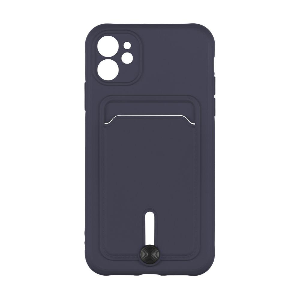 Чохол Epik Colorfull Pocket Card з кишенею для карт для iPhone 12 Dark Blue