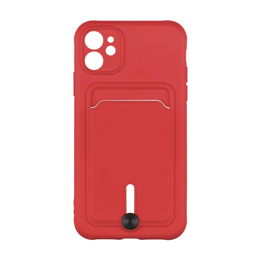 Чохол Epik Colorfull Pocket Card з кишенею для карт для iPhone 12 Red
