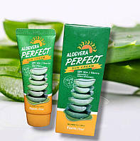 Солнцезащитный крем для лица FarmStay Aloevera Perfect Sun Cream SPF 50+/PA+++ с алоэ, 70 мл