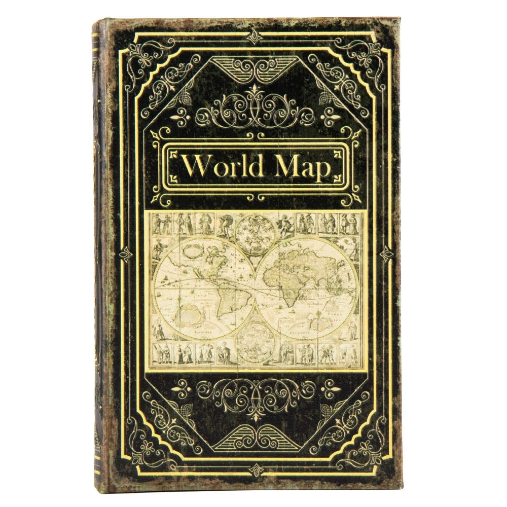 Міні сейф у книзі, Книга-сейф "World map" (0001-032)