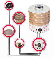 Електросушарка для овочів і фруктів PROFIT M ЕСП-02 ЕКО 15л. Сіра