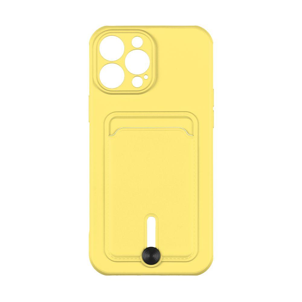 Чохол Epik Colorfull Pocket Card з кишенею для карт для iPhone 12 Pro Max Yellow