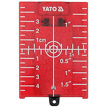 Пластина прицільна для нівеліра з лазерним червоним променем YATO YT-30464