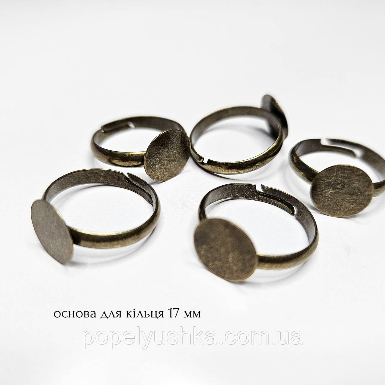 Перстень 12 мм. Бронза, фото 1